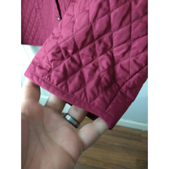 Tara Jones Women 22W Quilted Lined Lightweight Snap Close Jacket Casual Plum - Picture 7 of 11